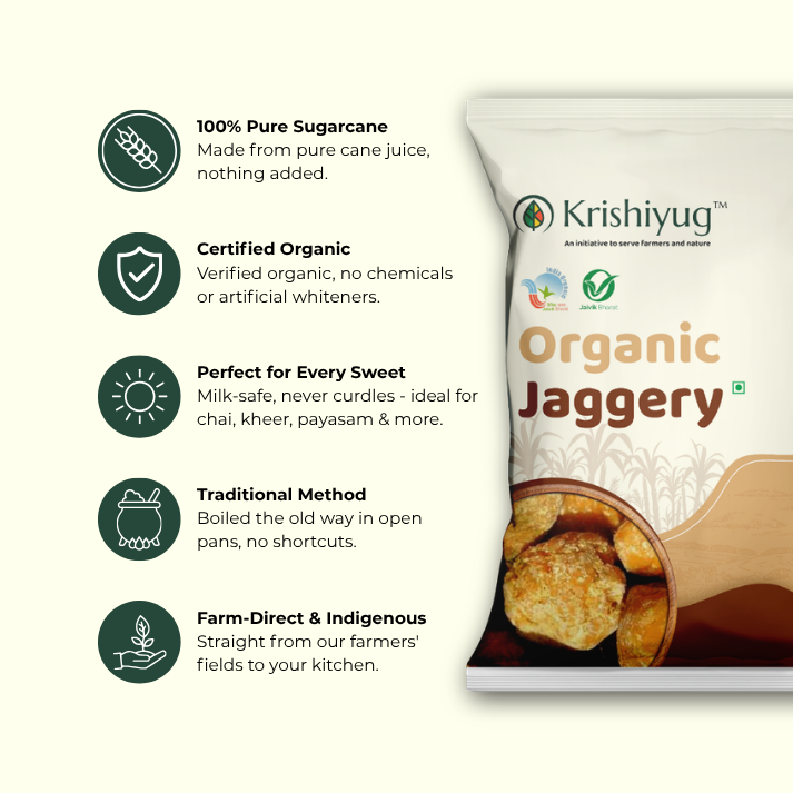 Organic Sugarcane Jaggery