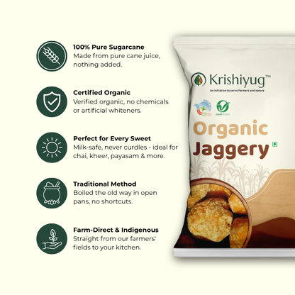 Organic Sugarcane Jaggery