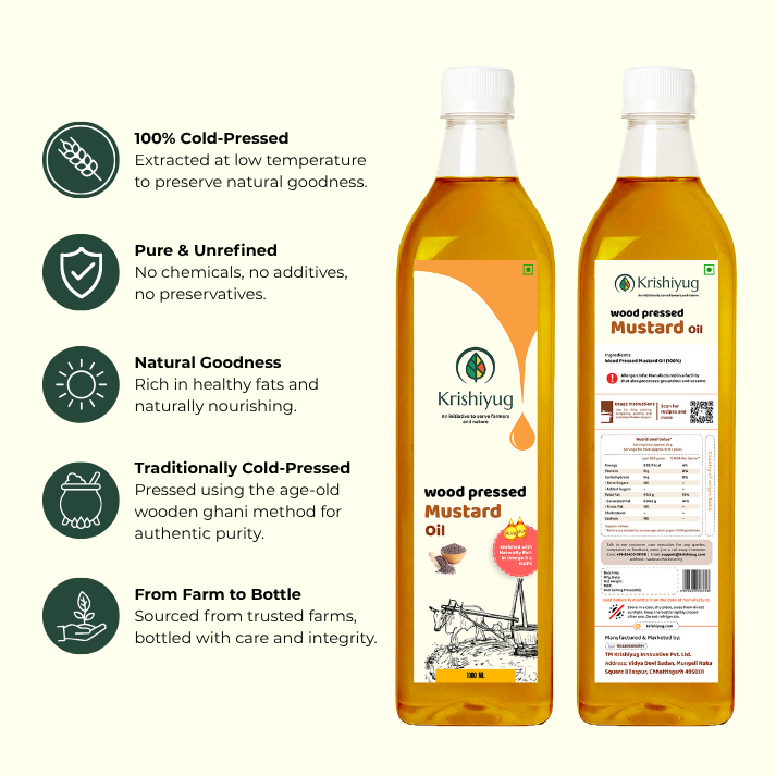 Wood-Pressed Mustard Oil