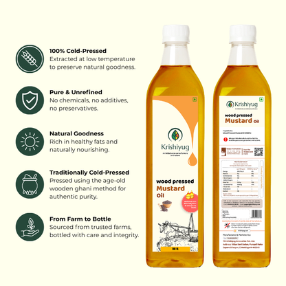 Wood-Pressed Mustard Oil
