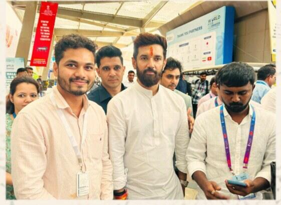 With Hon. Chirag Paswan at World Food Trade 2024