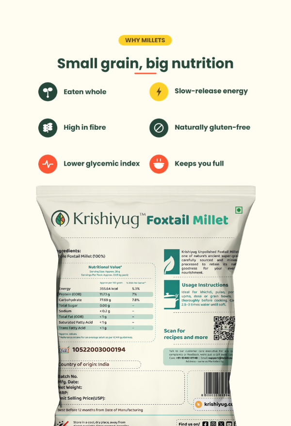 Unpolished Foxtail Millet process image 3