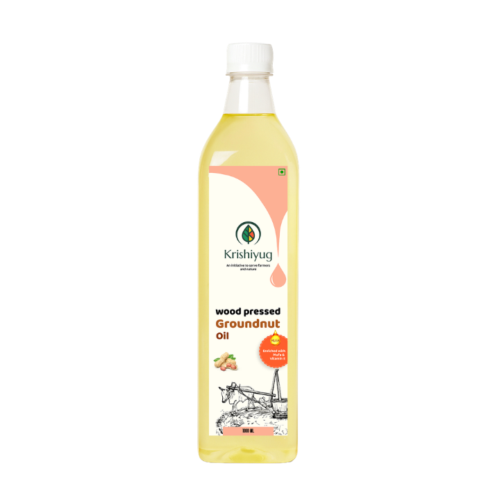 Wood-Pressed Groundnut Oil