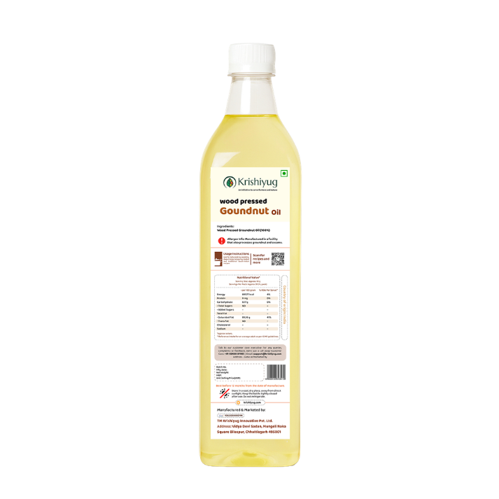 Wood-Pressed Groundnut Oil