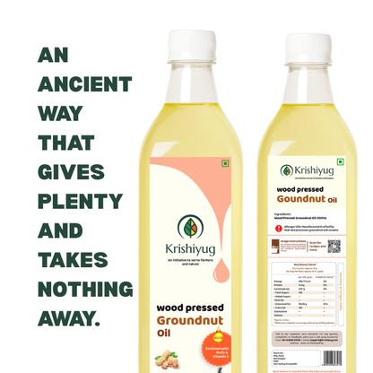 Wood-Pressed Groundnut Oil