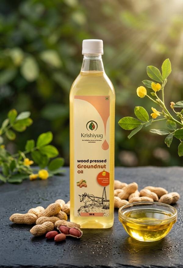 Wood-Pressed Groundnut Oil process image 5