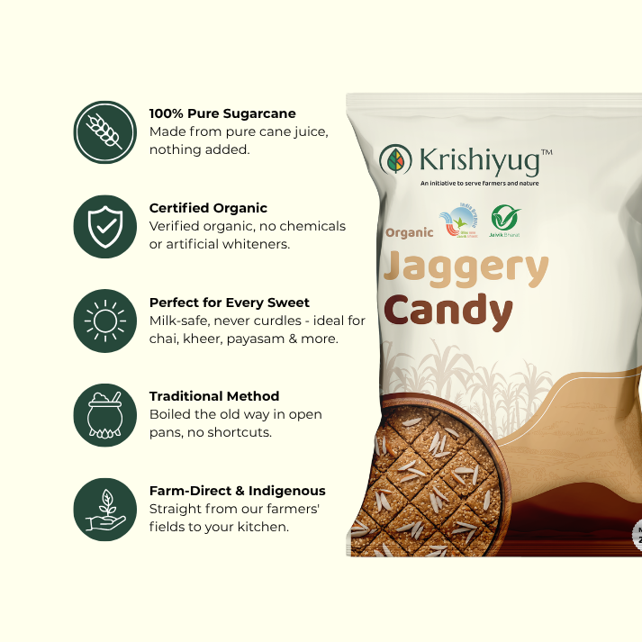 Organic Sugarcane Jaggery Candy
