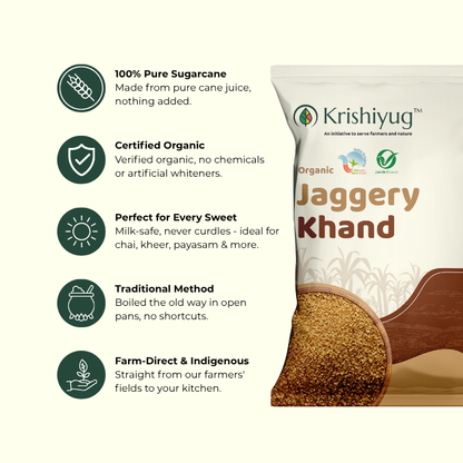 Organic Sugarcane Khand