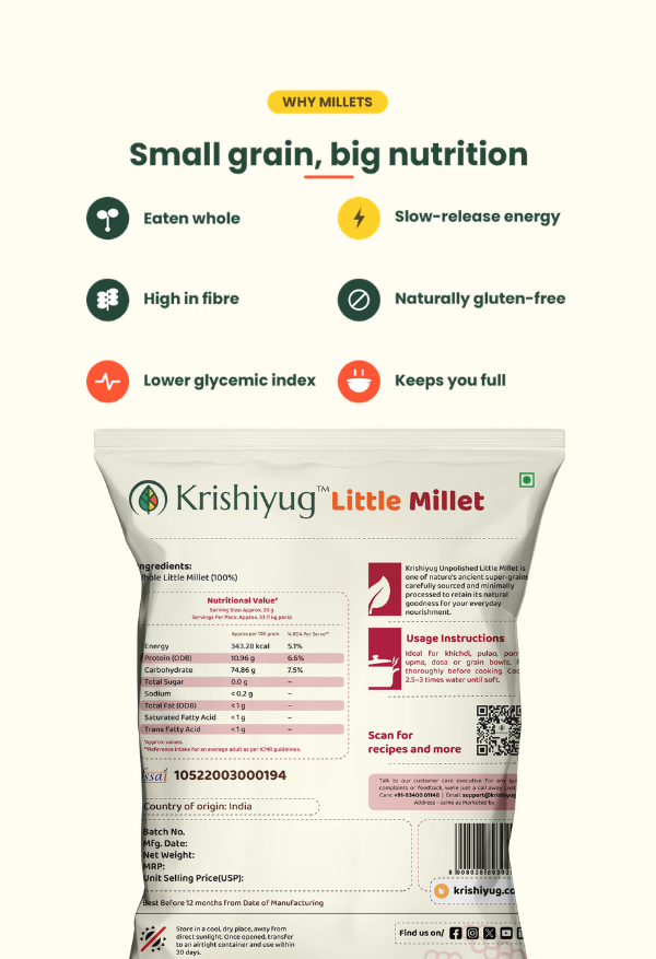 Unpolished Little Millet process image 3