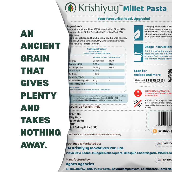 Multi Millet Pasta (180 gm x 2)