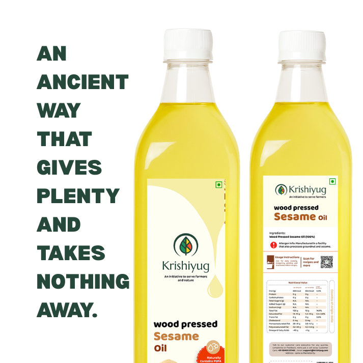 Wood-Pressed Sesame Oil (Til Oil)