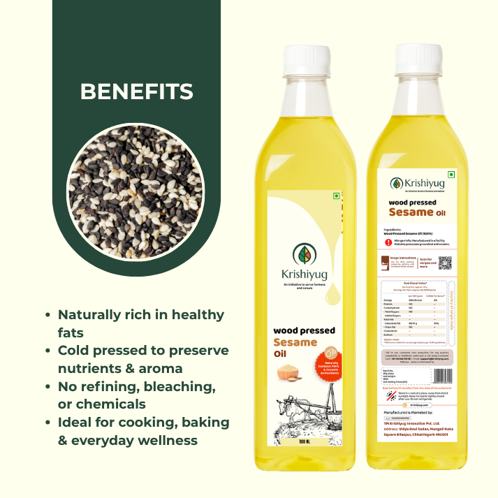 Wood-Pressed Sesame Oil (Til Oil)