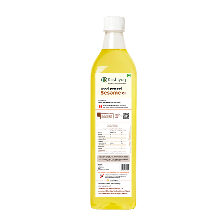 Wood-Pressed Sesame Oil (Til Oil)